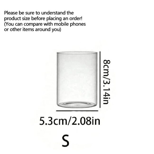Clear Cylinder Glass Candle Holder Pillar High Borosilicate Glass Candle Holder Vase Wedding Party Decor(Candles Not Included) - Image 8