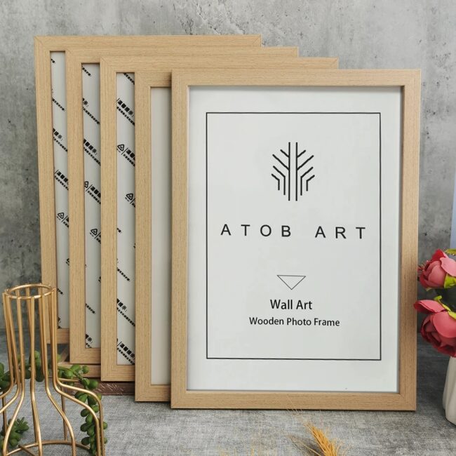 5Pcs Wooden Photo Frames For Picture Wall 10X15 15X20 20X25 A4 Pictures Frame Stand For Pictures Certificate Commemorative Gift - Image 6