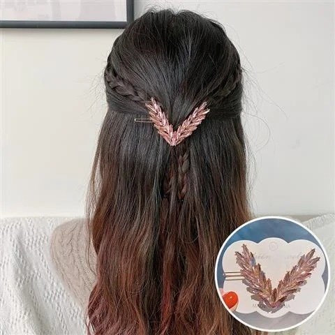 Luxury Shining Crystal Hair Clip For Women Korean V Shape Buckle Hairpins Girls Hair Accessories Headwear Fashion Ornaments Gift - Image 4