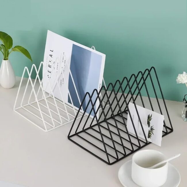 Vinyl Record CD Magazine Storage Rack Album Display Rack Multifunctional Vertical Creative European Art Collection