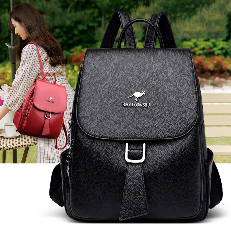Spring Summer Ladies Large Capacity Lightweight Casual Travel Backpack Fashionable Outdoor Sports Bag Trendy Double Shoulder Bag - Image 4