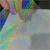 50 Sheets Sand Stars Holographic Sticker Paper 2.9×4.1 inch Glitter Clear Holographic Overlay Cold Laminating Film Self Adhesive