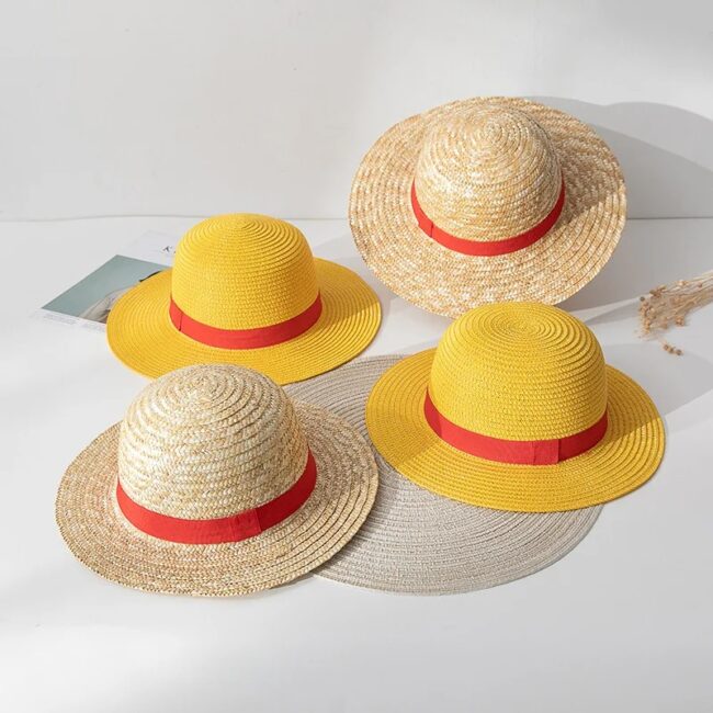 New Anime One Piece Luffy Straw Hat Casual Travel Cap Gift Party Cosplay Prop