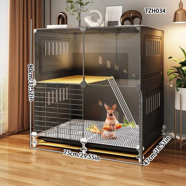 Rabbit Cage Home Indoor Sleeping Nest Rabbit Anti-Pee Special House Large Extra Large Guinea Pig