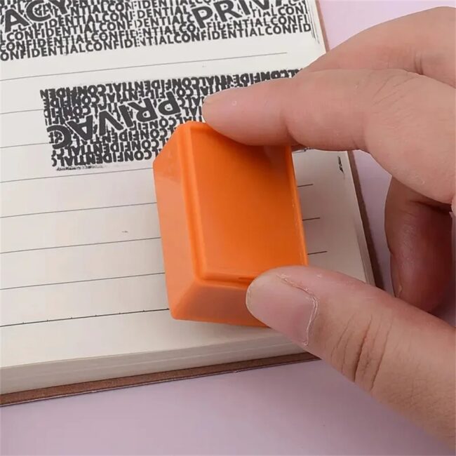 2 Pcs Ultimate Privacy Shield Confidentiality Stamp High Security Smudge Proof Design for Document Sealing Keep Information