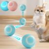 Electric Cat Ball Toys Automatic Rolling Smart Cat Toys Interactive for Cats Training Self-moving Kitten Toys for Indoor Playing