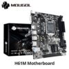 MOUGOL H61M Gaming Motherboard M.2 NVME PCIEx16 DVI Supports Dual-channel DDR3 RAM Intel Core 2/3 Gen CPU LGA1155 for Desktop PC