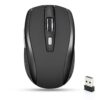 2.4G Portable Wireless Mouse Ergonomics Mouse Mobile Optical Office Mouse Adjustable 1600DPI Levels for Notebook Laptop MacBook