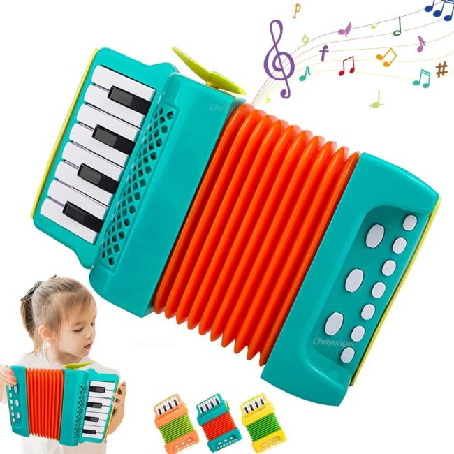 Accordion Toy for Kids Musical Indoor and Outdoor Playing Musical Instrument Educational Toys Gifts for Toddlers Boys Girls
