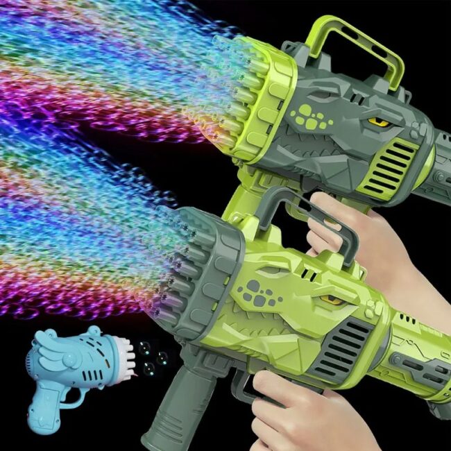 Bubble Machine Fully Automatic Bubble Blowing Light Outdoor Bubble Machine Without Battery Without Bubble Water Kids Toys