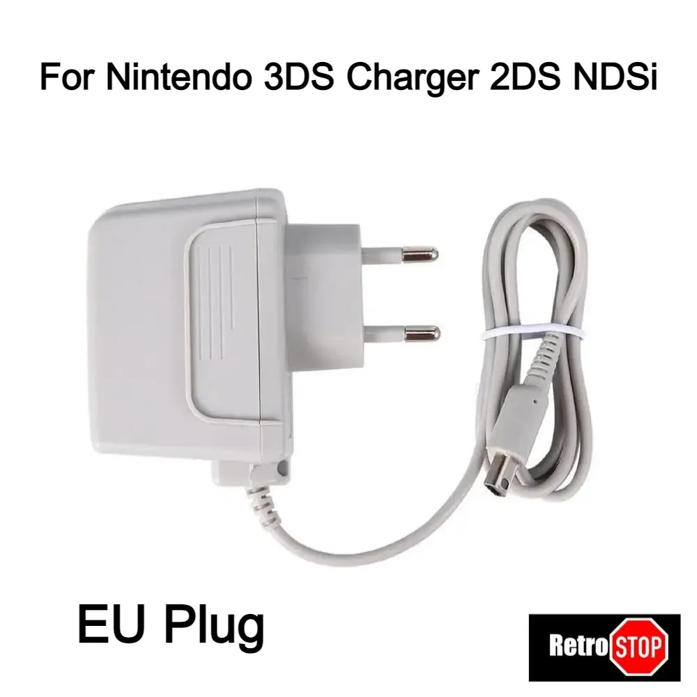 Home Travel Wall Charger For Nintendo 3DS 2DS NDSi Charging Cable Charging Adapter Power Supply NDS Adapter EU Plug