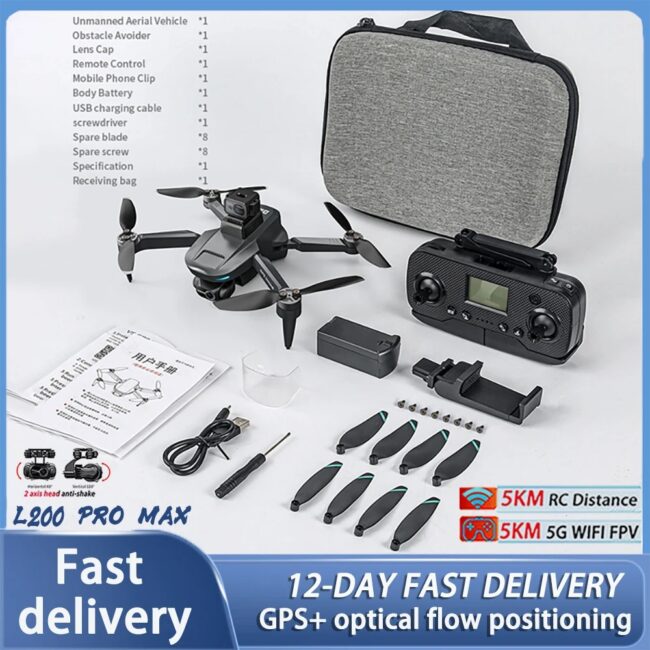 LYZRC L200 Pro MAX Drone Professional 4K HD Camera With Obstacle Avoidance 2-Axis Gimbal GPS 5G WIFI FPV RC Dron Quadcopter 216g