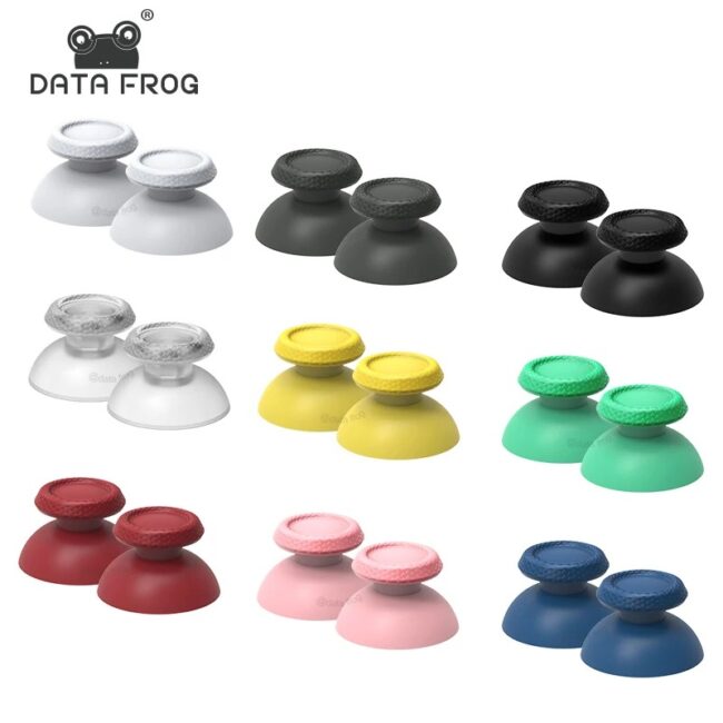DATA FROG Joystick Replacement Parts Thumb Sticks Botton for PS5 Controller Analog Stick Cap for Playstation 5 Gamepad