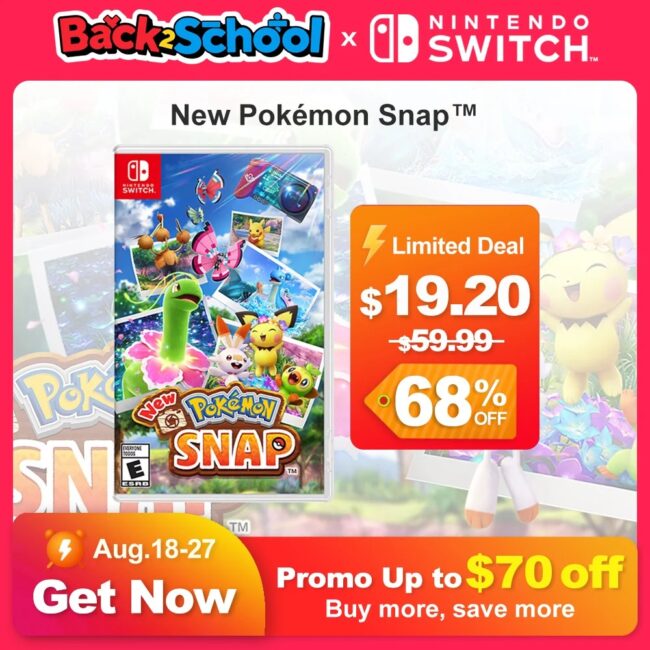 New Pokemon Snap Nintendo Switch Game Deals Original Physical Game Card Simulator Game Genre for Switch OLED Lite Console