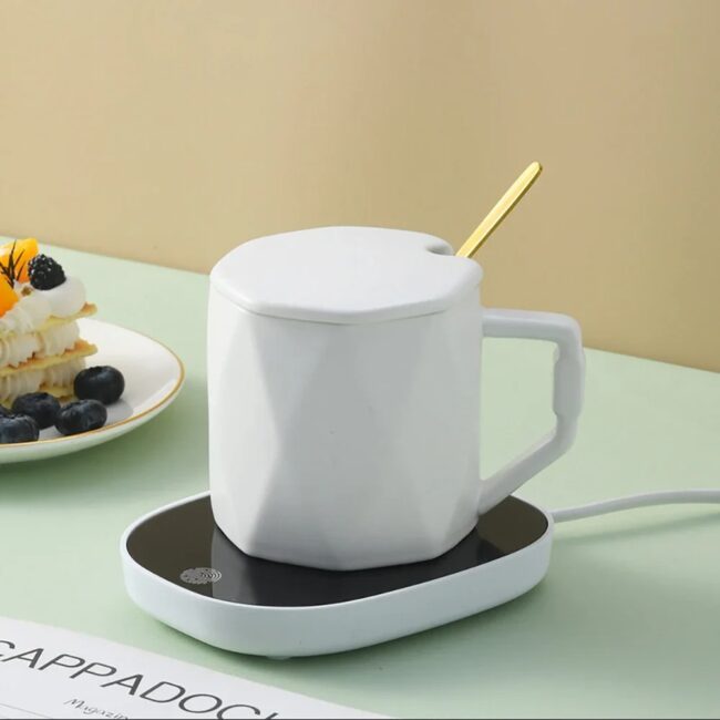 Portable Coaster With Constant Temperature Heating USB Electric Cup Holder Milk Tea Water Home Office Gift Winter Heater Coffee