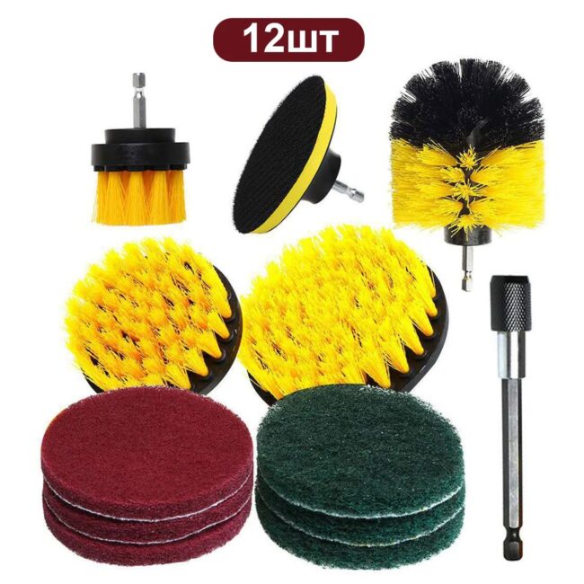 Electric Drill Brush Kit Electric Cleaning Brush Tool For Car Tile Bathroom Brush Bathroom Kitchen Plastic Scrubber Brushes