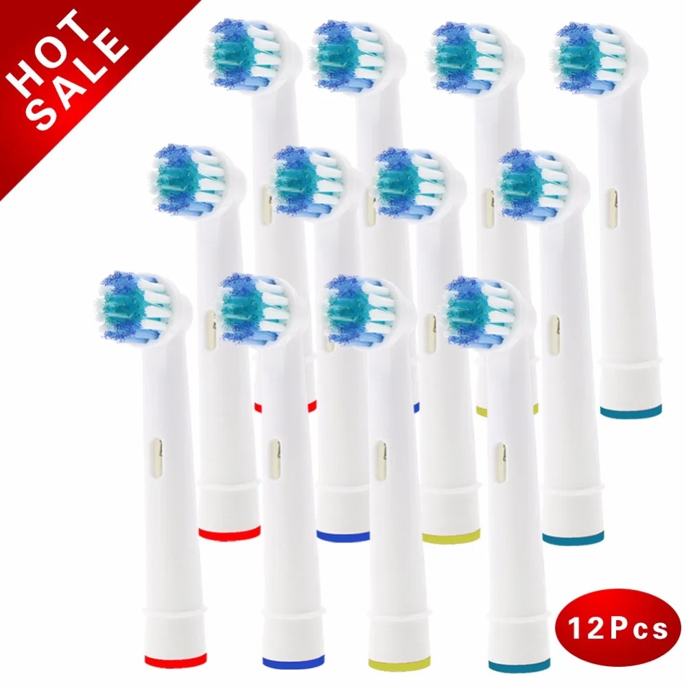 12×Replacement Brush Heads For Oral-B Electric Toothbrush Fit Advance Power/Pro Health/Triumph/3D Excel/Vitality Precision Clean - Image 2