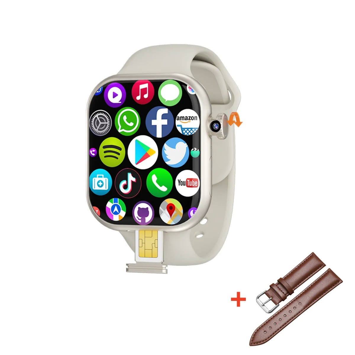 VP29 Smartwatch 5G Android 256GB Storage 4G/5G LTE Sim Card GPS WIFI 2.29 inch 490*580 Amoled Smart Watch With 8MP Rotary Camera - Image 9