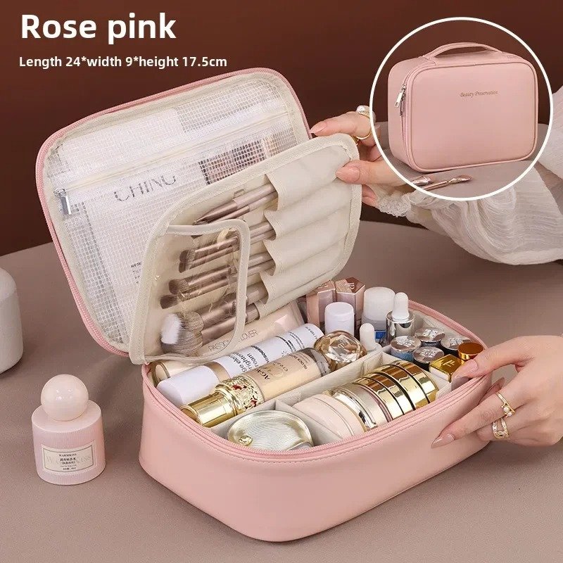 New Women's Cosmetic Bag Portable Storage Bag Large Capacity Luxury Makeup Bag Travel Organizer Essentials Toiletry Bags - Image 11