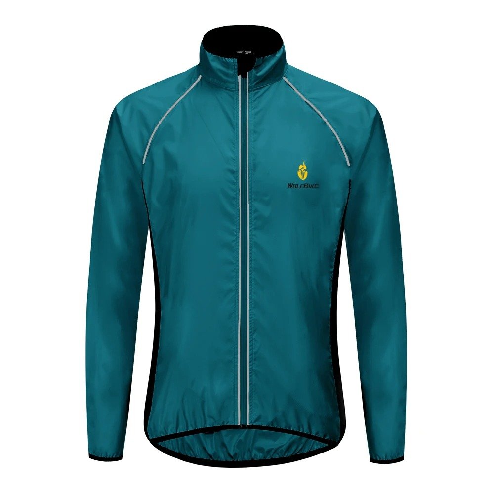 WOSAWE Men Windproof Waterproof Reflective Cycling Jacket MTB Bicycle Long Sleeve Windbreaker Sleeveless Vest Bike Coat Jersey - Image 11