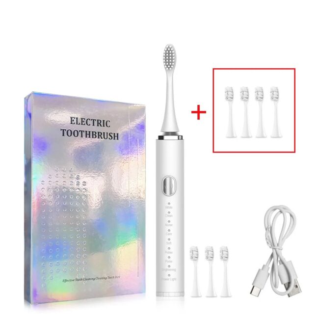 Electric Toothbrush Sonic Electric Toothbrush For Teeth Brushes Vibration Dental Tooth Cleaner USB Rechargeable Tooth Brush Case