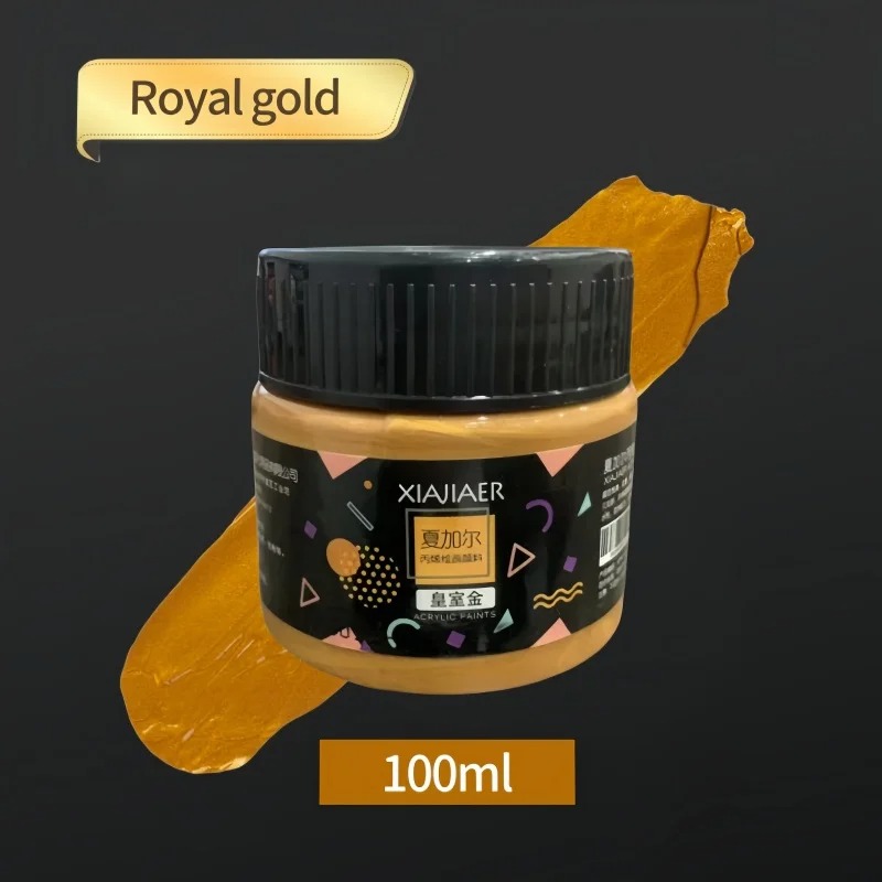 1pcs/300ML/100ML Gold acrylic pigment Metallic Silver pearlescent Bronze Bronze pearlescent acrylic painting pigment xiajiaer - Image 8
