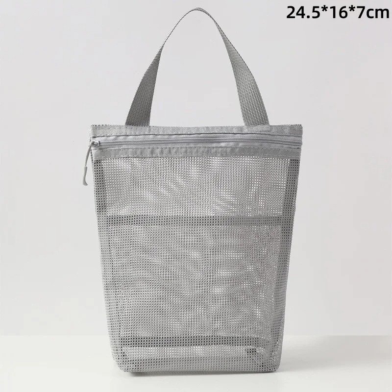 Mesh Makeup Toiletry Storage Bags Handbags Portable Travel Washing Body Shower Tools Organizer Hanging Cosmetic Organizer Pouch - Image 17