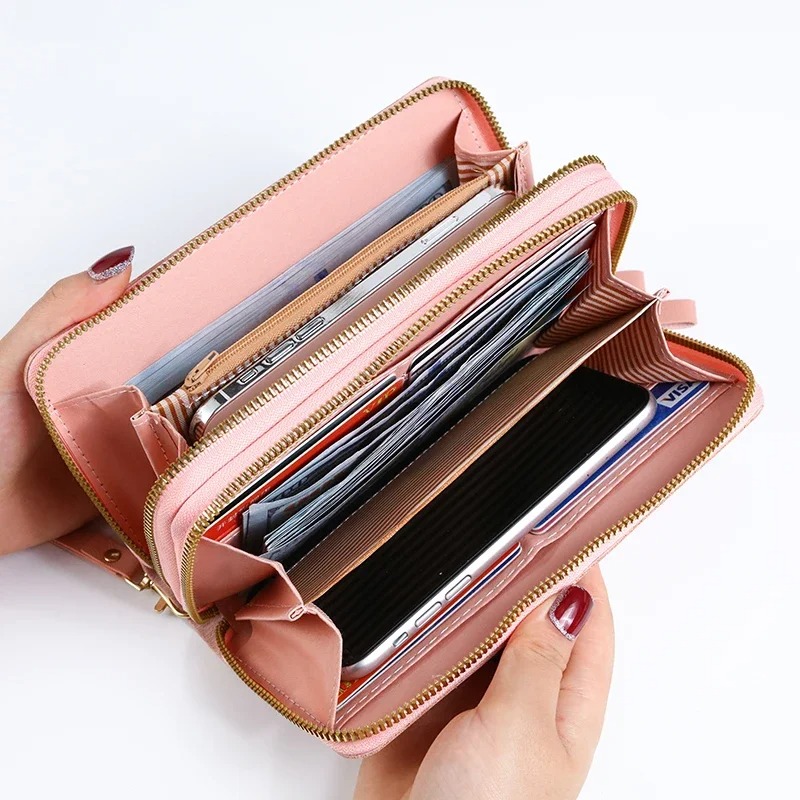 Fashion Embossed Large-capacity Mobile Phone Pocket Purse New Purse Ladies Long Zipper Wallet 2025 - Image 3