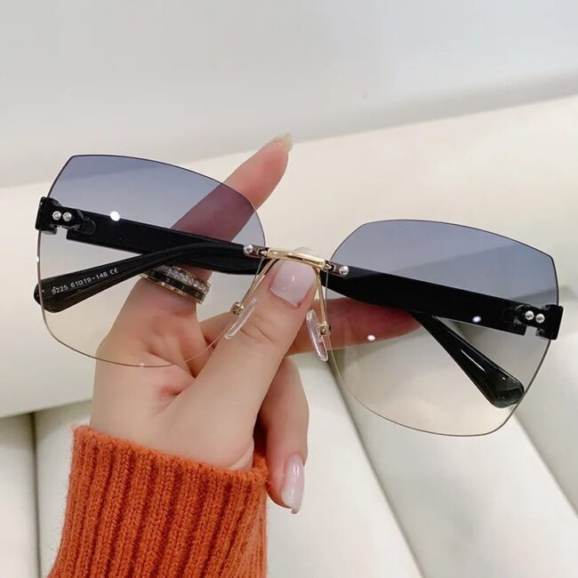 Glasses Female Korean Version Fashionable Sunglasses Round