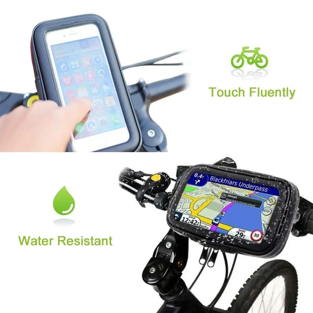 Waterproof Bicycle Phone Holder Motorcycle Bike Handlebar Phone Case Bag for iPhone 16 Pro Max 15 Samsung Bike Phone Stand Mount - Image 2