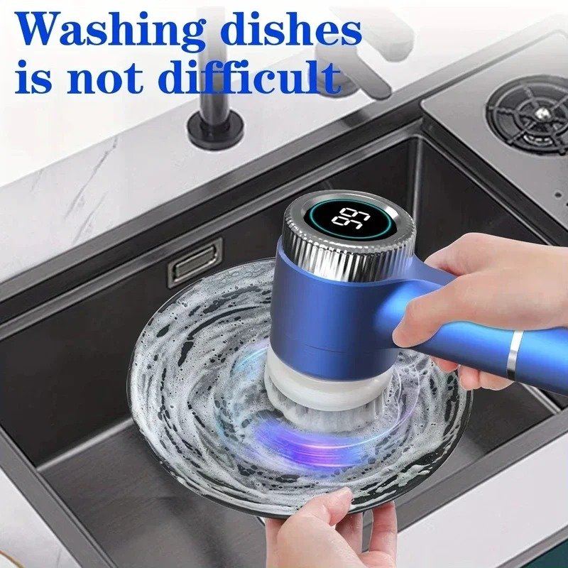 Wireless Electric cleaning brush powerful IPX7 waterproof USB rechargeable automatic handheld cleaner multi function household - Image 6