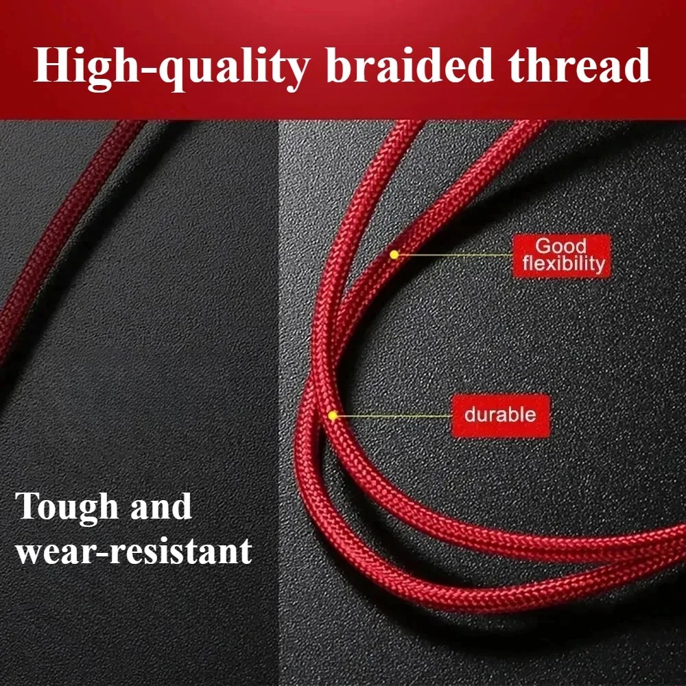 3 in 1 USB Fast Charging Cable Type C Micro IOS Multi Charger Cable for IPhone Xiaomi Redmi Oppo Samsung Braided Cord Usb 3 En 1 - Image 2