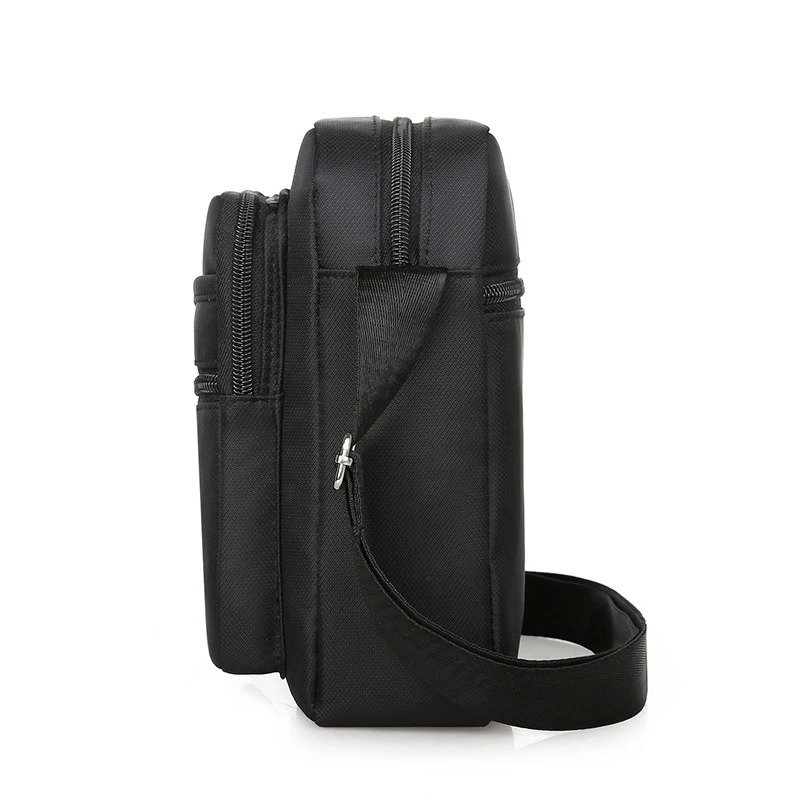 Four Layer Zipper Waterproof Single Shoulder Messenger Bag Business Bag Wallet - Image 4