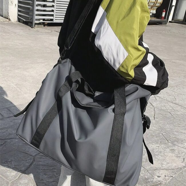 Travel bag Men's and women's tote bag Large capacity travel duffel Yoga exercise Oxford cloth waterproof fitness bag