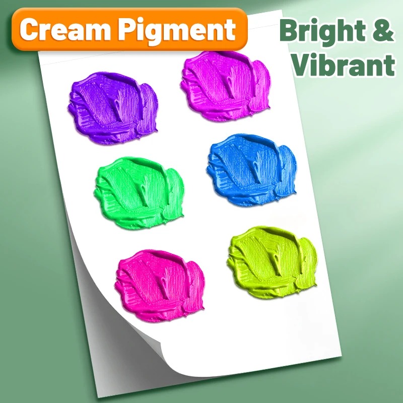 Acrylic Paint Set 12/18/24 Colors 5ml/0.17oz,Water-Proof Portable Art Rich Pigments for DlY Craft,Drawing,Painting,Canvas, Rock - Image 3