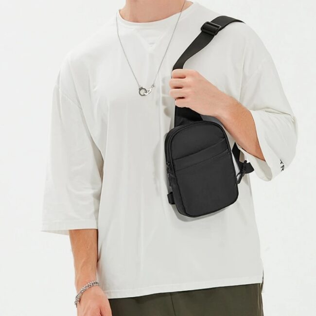 2 in 1 Multifunctional Waist Bag Chest Bag Outdoor Travel Bag for Men and Women Casual Crossbody Bag Small Sling Backpack Sling Bags