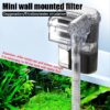 Wall-hanging Filter For Fish Tanks USB plug Mini Aquarium Filter Pump 250H/L Suitable For Fish Tanks Below 30cm,2.5W DC 5V