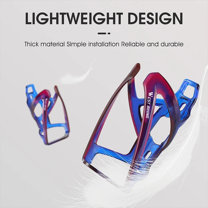 WEST BIKING Bicycle Water Bottle Cage Colorful Gradient Cycling Bottle Holder Ultralight MTB Road Bike Water Bottle Bracket - Image 3