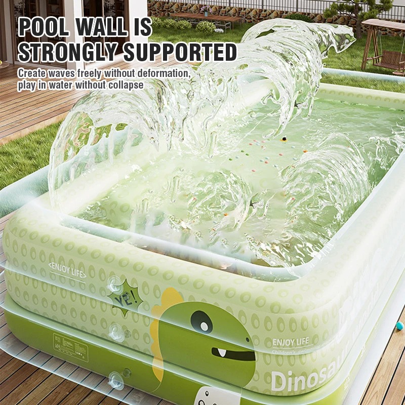 1.8-2.6M PVC Inflatable Swimming Pool Children's Cute Home Outdoor Large Pool for Family for Backyard Baby Indoor Bath Bathtub - Image 4