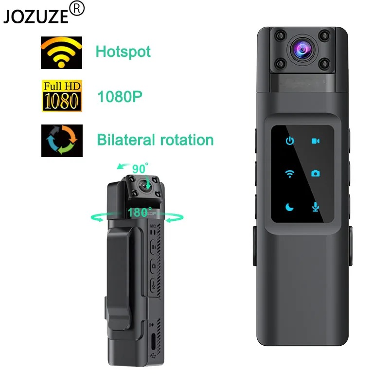 JOZUZE L13 NEW Wifi Hotspot Mini Camera 1080P Portable Digital Video Recorder Body Camera Night Vision DVR Miniature Camcorder - Image 2