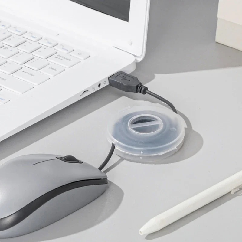 Transparent Phone Cable Organizer Earphone Clip Charger Cord Management Line Storge Holder Box Data Line Bobbin Winder - Image 3