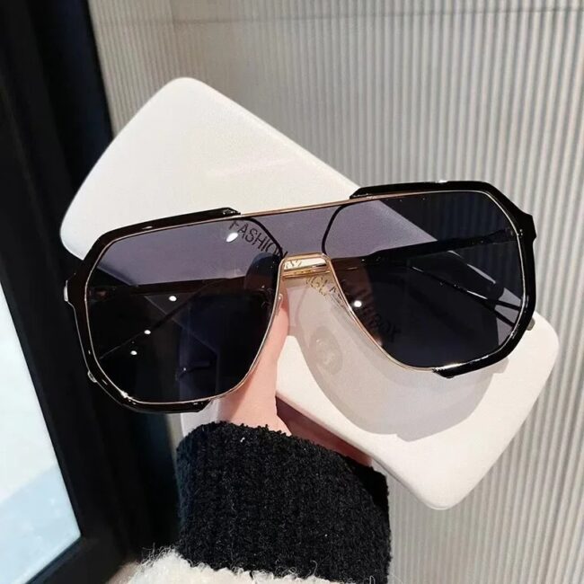 Trends Punk Sunglasses Women Oversized Goggle For Men Female Eyewear UV400