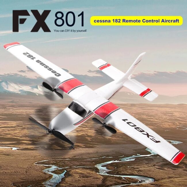 FX801 EPP Foam RTF RC Plane 2.4G Fixed Wing Beginner Friendly Indoor Outdoor Flyer Kids Gift