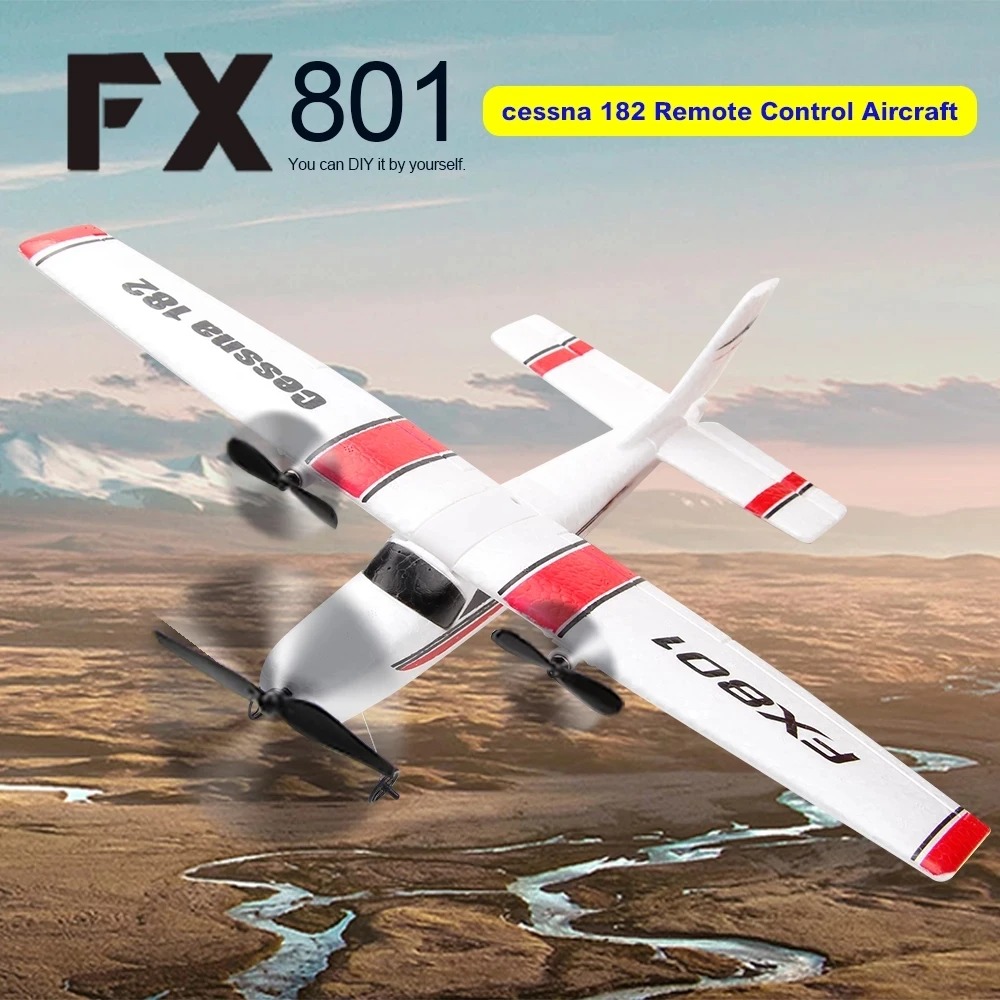 FX801 EPP Foam RTF RC Plane 2.4G Fixed Wing Beginner Friendly Indoor Outdoor Flyer Kids Gift