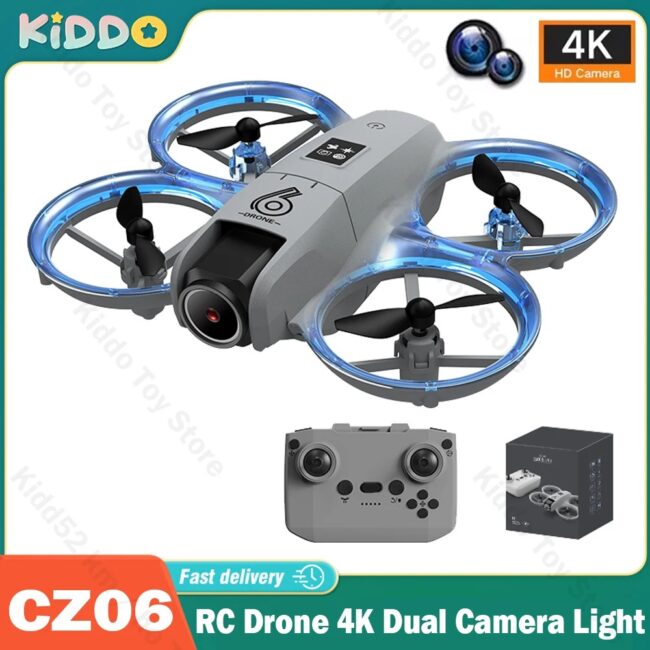 CZ06 Mini Drone 4K Professional with Camera 4K Helicopter FPV Dron Camera Foldable RC Quadcopter Obstacle Avoidance Gift toy