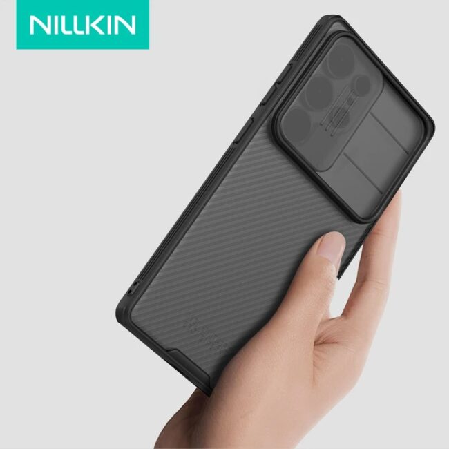 for Samsung Galaxy S25 Edge S24 S23 S22 Ultra Case Nillkin CamShield Slide Camera Cover for Samsung S24 FE S23 Plus Lens Case
