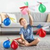 6PCS Air Balloon Helicopter Toy Funny Balloon Ortable Outdoor Helicopter Flying Kids Birthday Party Children's Day Game