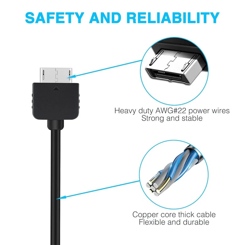 USB Data & Power Charger Cord For PlayStation PSV1000 Charging Cable Line 1.2M For PS Vita 1000 Game Console Power Adapter - Image 3