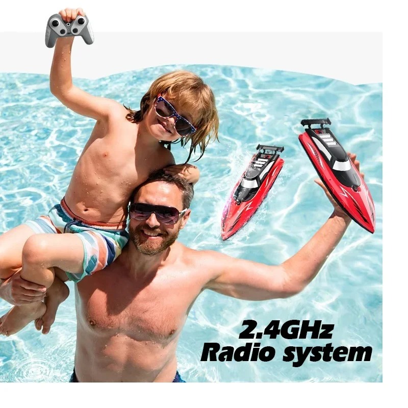 RC Battery Boat Ship 2.4Ghz High-Speed Remote Control Racing Ship Water Speed Boat Child Model Kids Boys Outdoor Pool Toys Gifts - Image 3