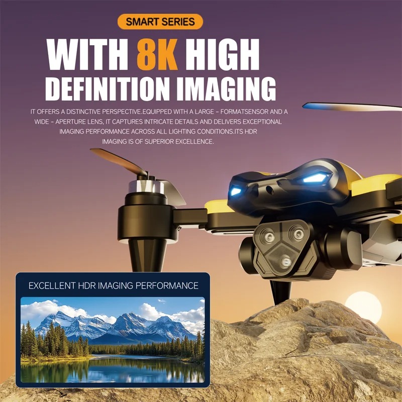 New M5 Max Drones 5G Professinal 8K HD Camera 360° Wide Angle Optical Flow Localization Brushless Motor RC Quadcopter Toys Gifts - Image 3